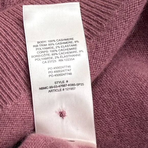 Aritzia cashmere cardigan, mauve, extra small. - Picture 5 of 5